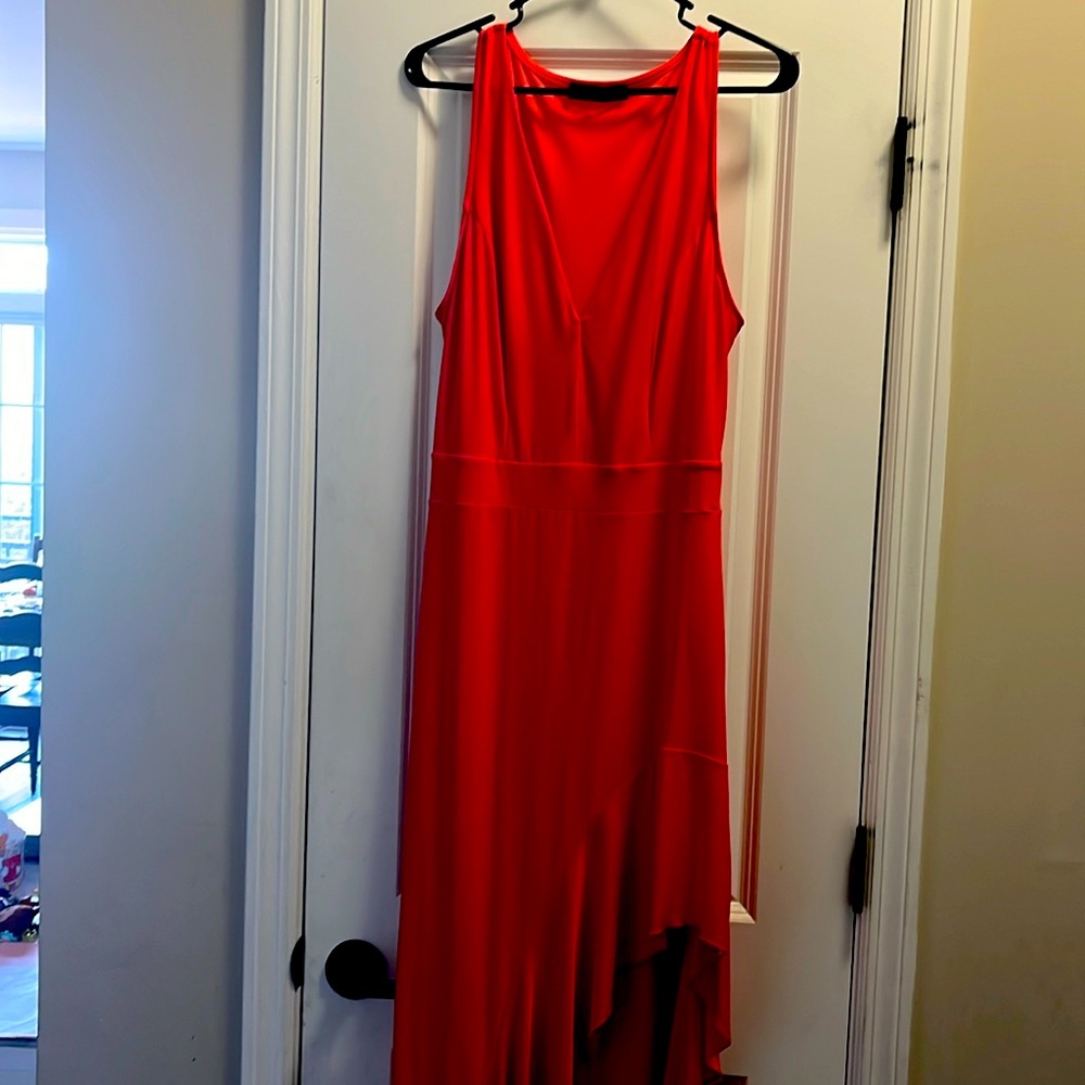 Fashion To Figure Assymetrical Orange dress